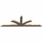 Ekena Millwork Richland Smooth Timber Gable Bracket, Douglas Fir, 108"W x 36"H x 3 1/2"D x 5 1/2"F, 8/12 Pitch GBW108X36X0406RIC00SDF - alternate 2